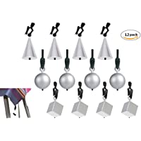 Saijer Pinzas para Mantel Clips De Mantel Ganchos De Mantel Soporte De Mantel De Plástico Ajustable para Decoración De…